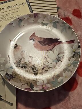 Pink Cardinal Decorative Plate